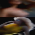 Hard looking naked woman